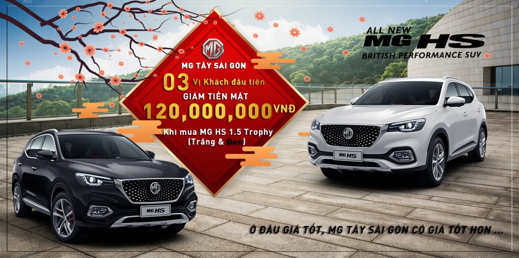 MG HS 1.5 Trophy - Ưu đãi tiền mặt 120,000,000 VNĐ